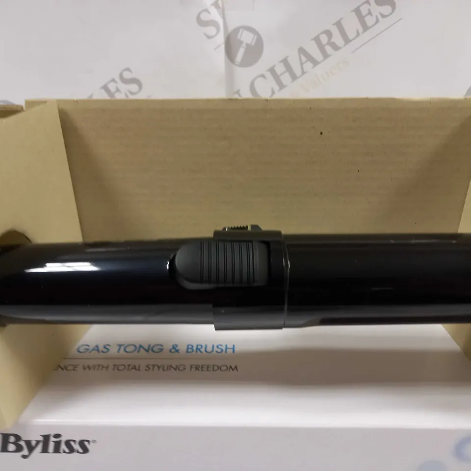 BOXED BABYLISS CORDLESS GAS TONG AND BRUSH