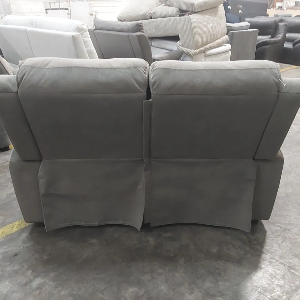QUALITY DESIGNER CASSIA VELVET UPHOLSTERED 2-SEATER SOFA
