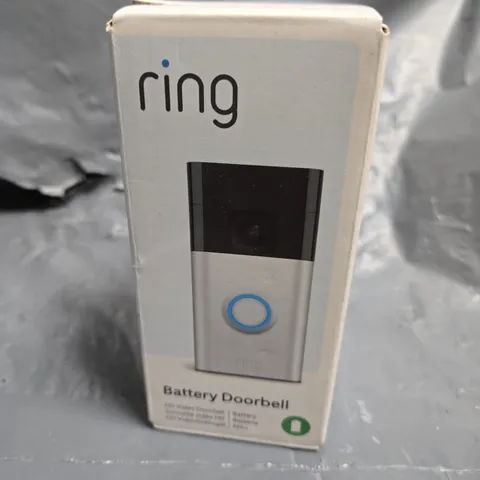 RING BATTERY DOORBELL – BOXED, WITH USB-C CHARGING CABLE & MOUNTING BRACKET