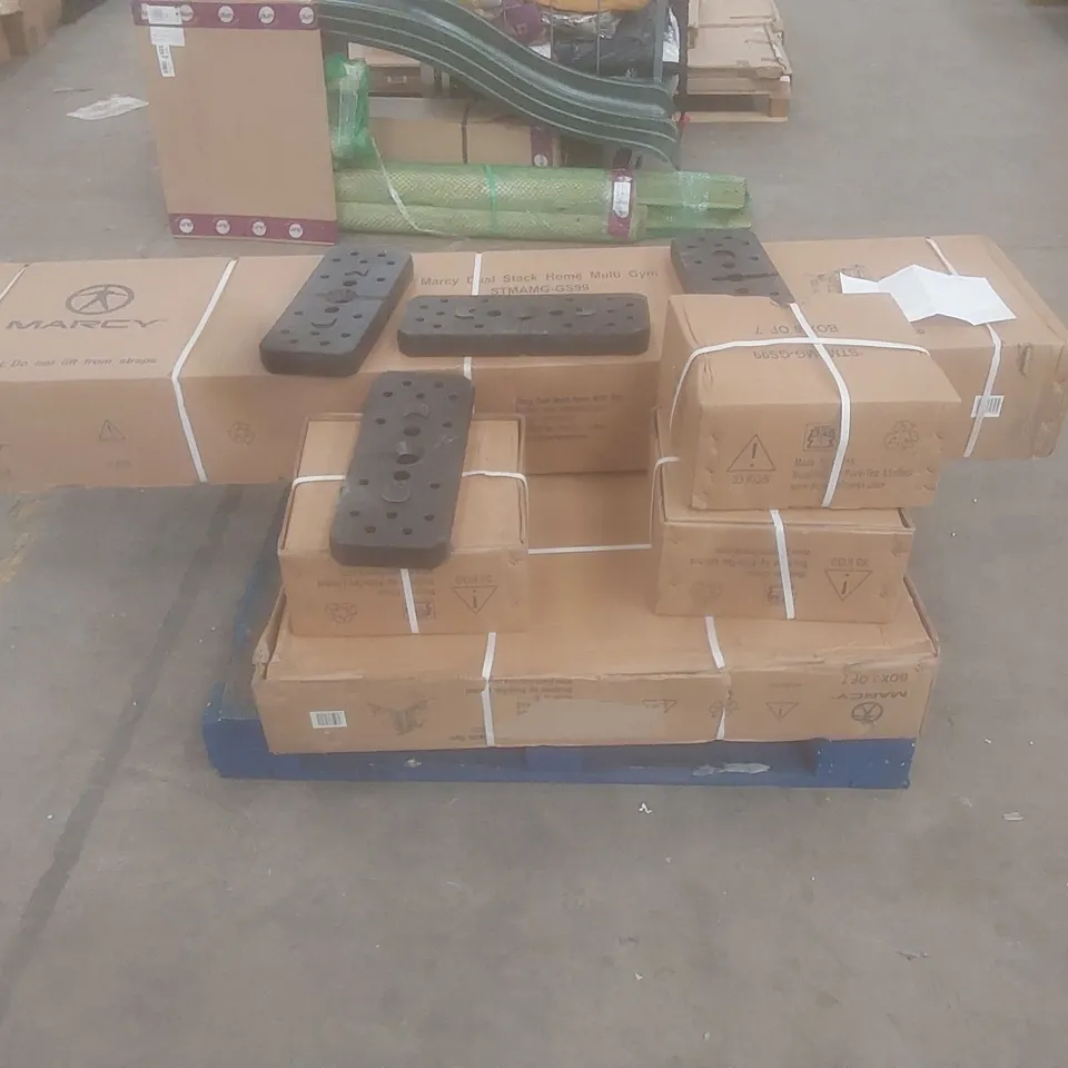 BOXED MARCY DUAL STACK HOME MULTI-GYM - STMAMG-GS99 (INCOMPLETE, 5 OF 7 BOXES ONLY)
