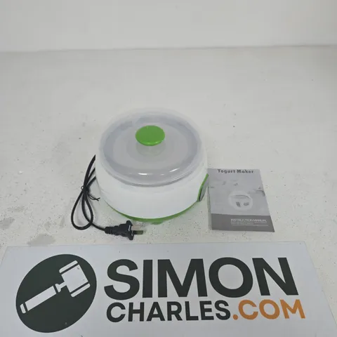AUTOMATIC YOGURT MAKER – WHITE WITH GREEN TRIM