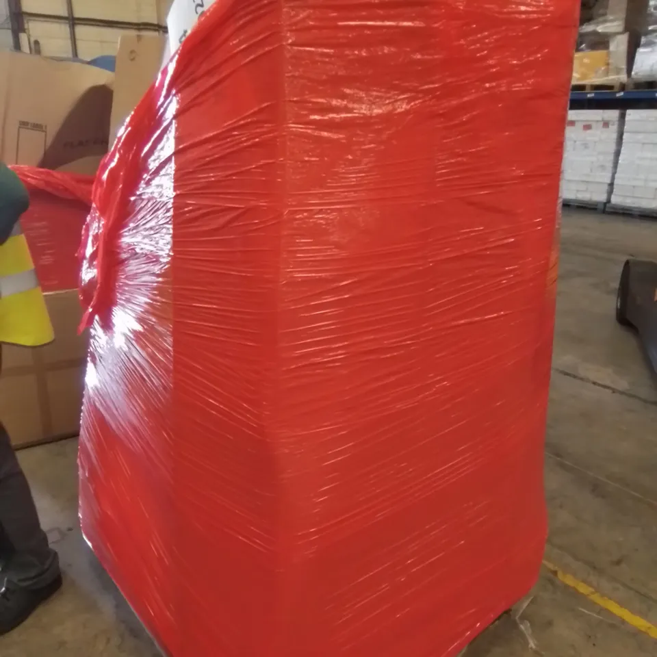 PALLET CONTAINING ASSORTED HOUSEHOLD & HOME IMPROVEMENT PRODUCTS. INCLUDES BOXED MASSAGE TABLE, STAND MIXER, CAMPING CHAIR, POP-UP GAZEBOS ETC 