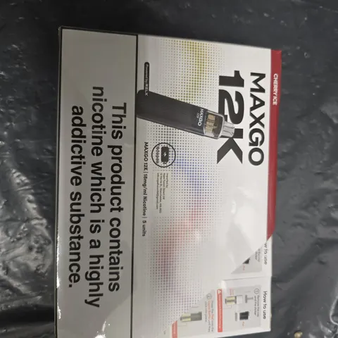 MAXGO 12K CHERRY ICE NICOTINE VAPE – SET OF 5 BOXES (POWERED BY RELX)