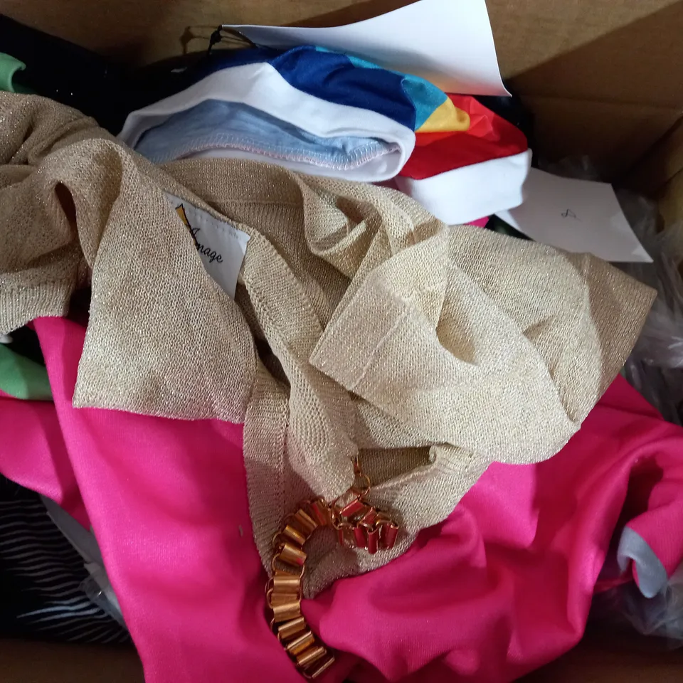 BOX OF 10 ASSORTED CLOTHING ITEMS TO INCLUDE - MIRROR IMAGE 