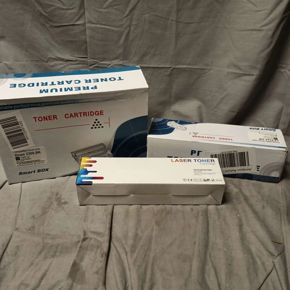 BOX OF APPROXIMATELY 10 ASSORTED TONER PRODUCTS