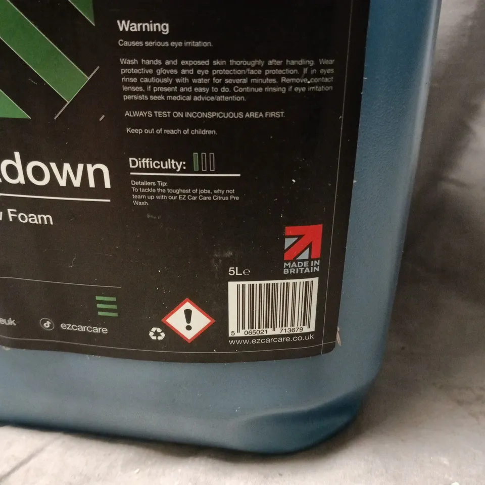 EZ CAR CARE ARCTIC MELTDOWN SNOW FOAM 5L – VEHICLE WASH (ADVANCED NEUTRAL) - COLLECTION ONLY