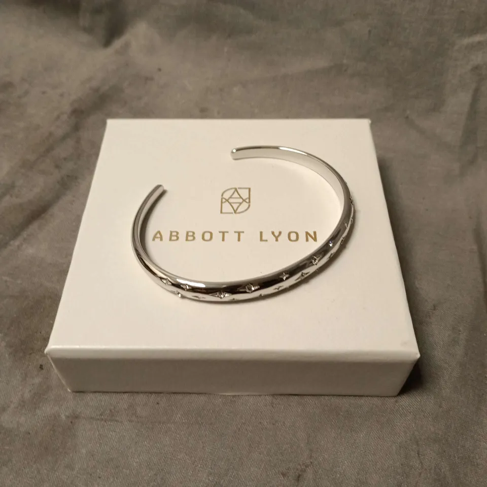 ABBOTT LYON SILVER TONE CUFF BRACELET