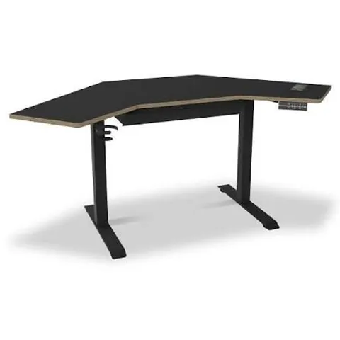 BOXED GINO SMART CORNER DESK - BLACK (1 BOX)