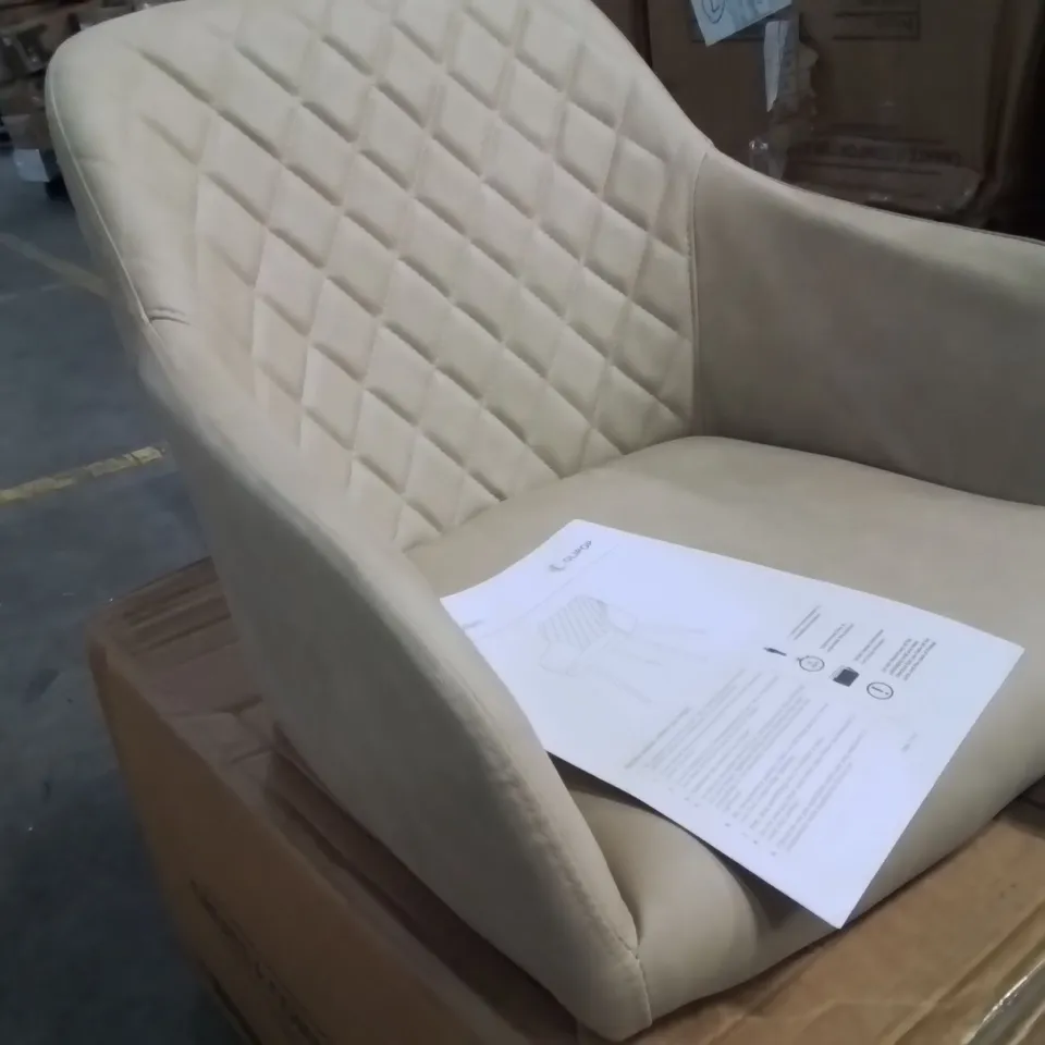 BOXED SET OF TWO MOREE PU LEATHER DINING CHAIRS