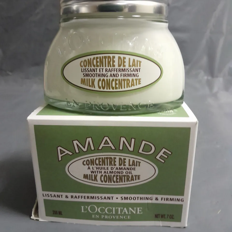 L'OCCITANE AMANDE MILK CONCENTRATE SMOOTHING AND FIRMING CREAM 200ML 
