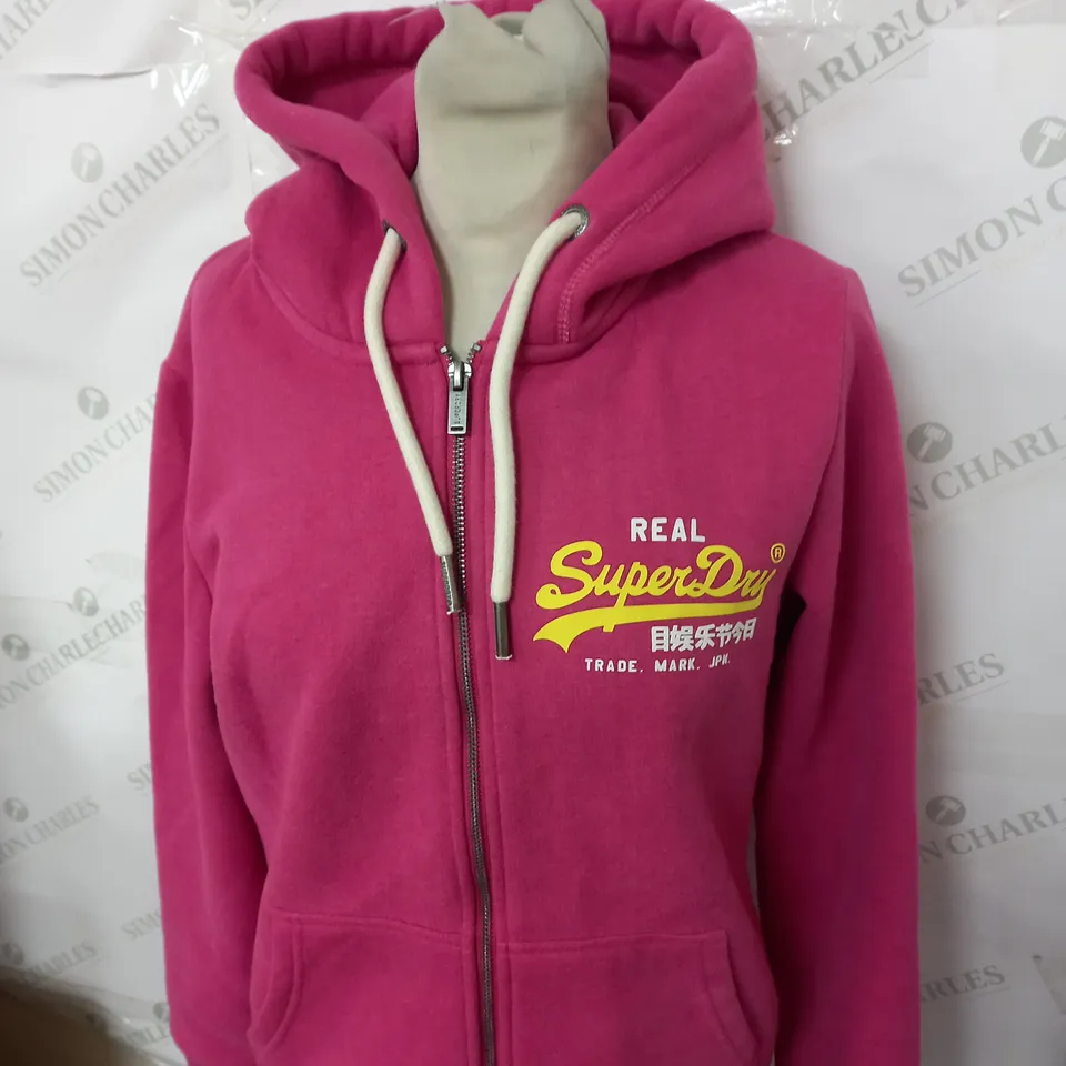 SUPERDRY ZIPPED JACKET SIZE 12