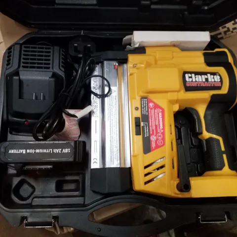 CLARKE CONTRACTOR CONSN18LIC 18V LI-ION STAPLER/NAILER