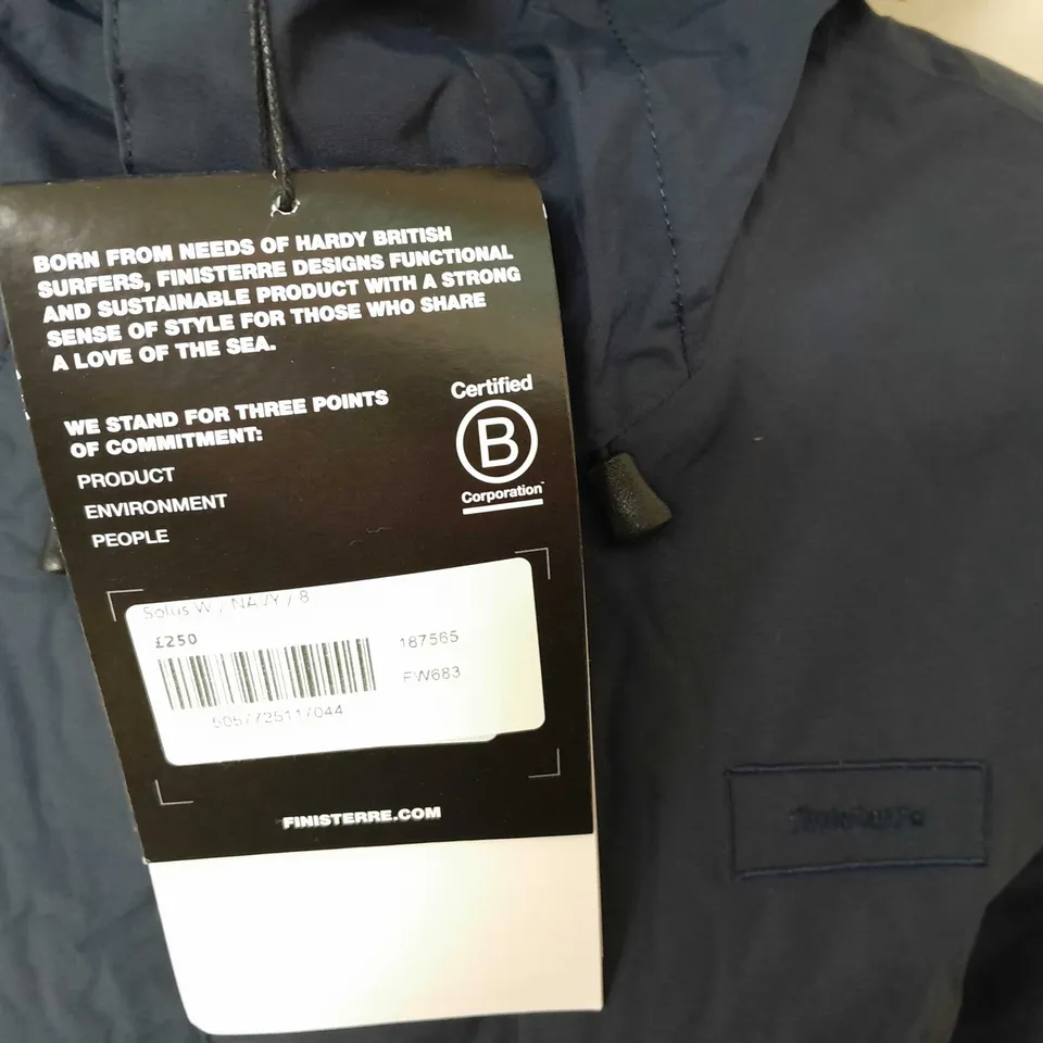 FINISTERRE SOLUS WOMENS NAVY COAT - 8