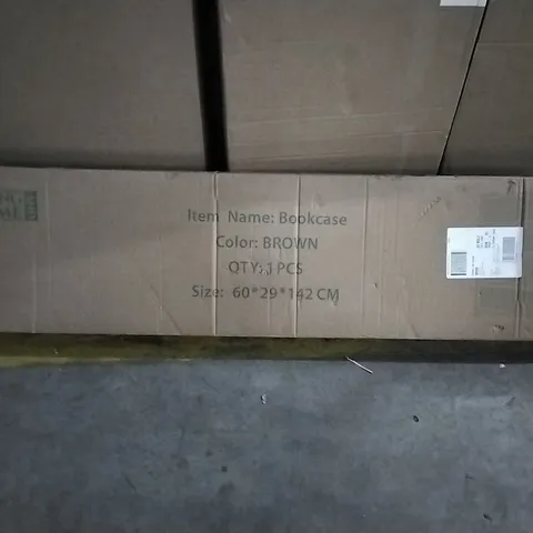 BOXED LIVING AND HOME BOOKCASE- BROWN - 60X29X142CM 