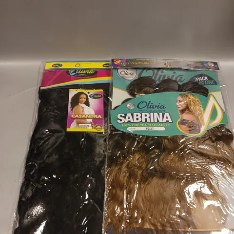 APPROXIMATELY 20 SEALED OLIVIA HAIR PIECES IN ASSORTED COLOURS & STYLES