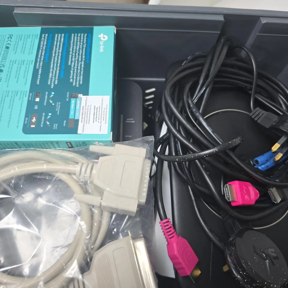 APPROXIMATELY 8 ASSORTED HOUSEHOLD ITEMS TO INCLUDE TP-LINK AC1300 ARCHER T3U ADAPTER, BT ROUTER, SKY ROUTER, ETC