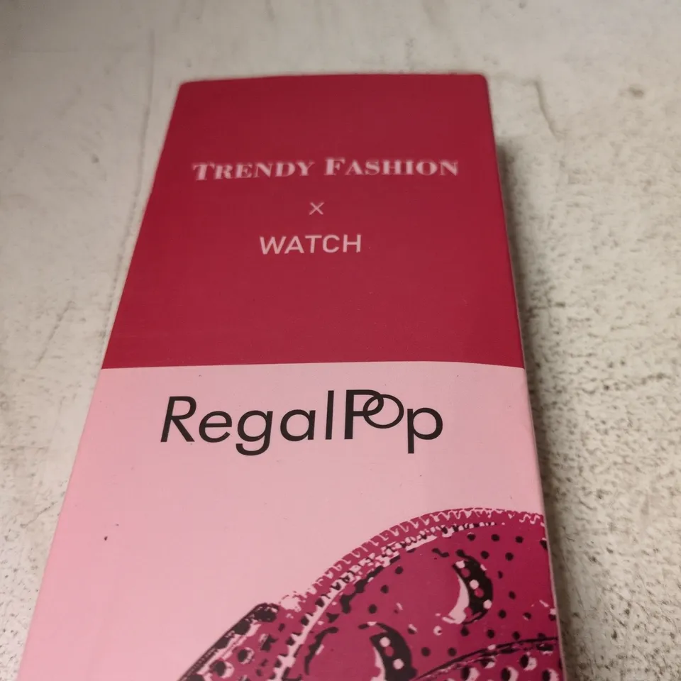 RegalPop Trendy Fashion Watch – Pink (Boxed)