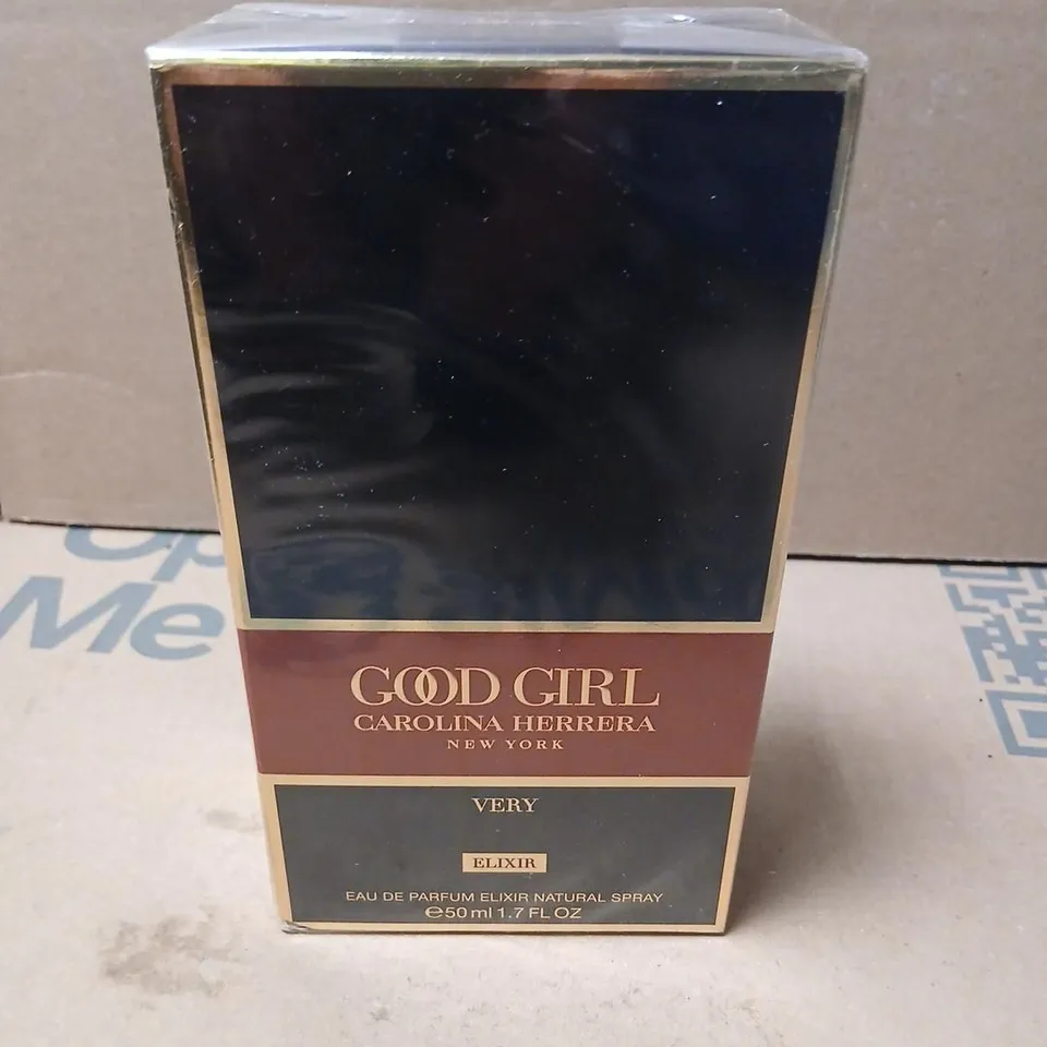 BOXED AND SEALED GOOD GIRL CAROLINA HERRRA NEW YORK VERY ELIXIR EAU DE PARFUM 50ML