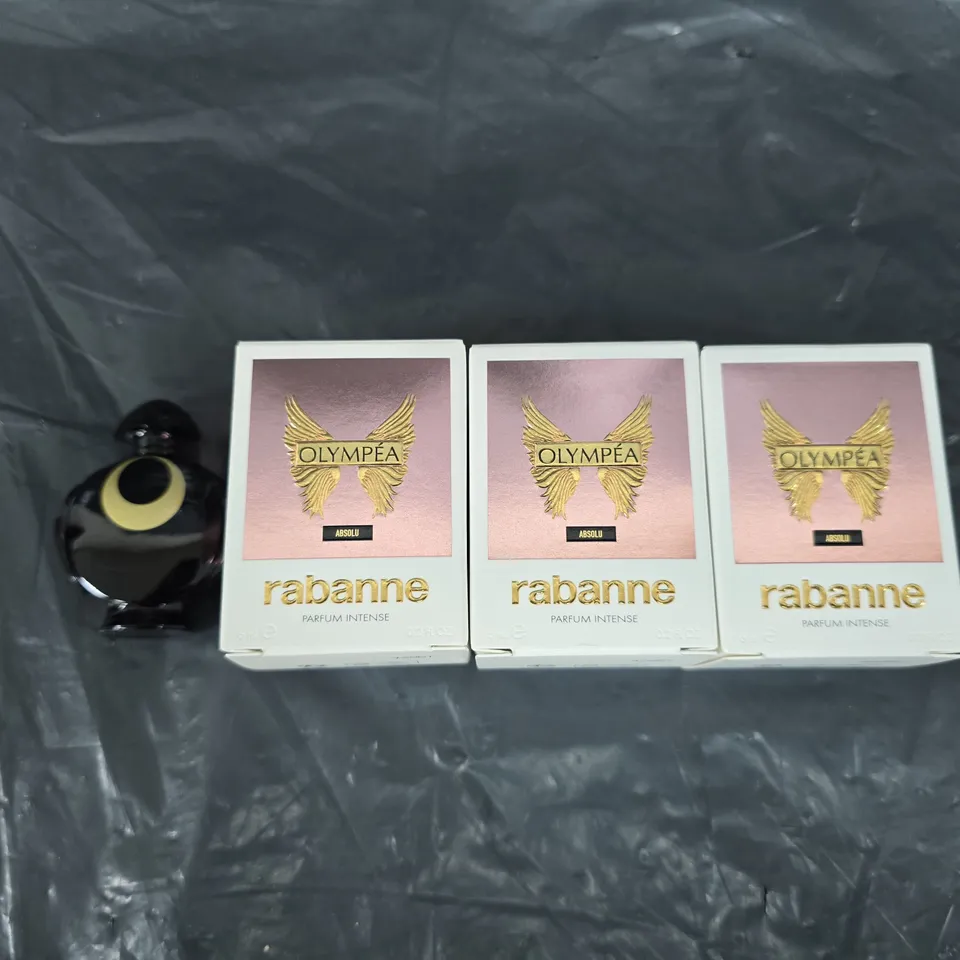 3 BOXED RABANNE OLYMPEA ABSOLU PARFUM INTENSE 6ML