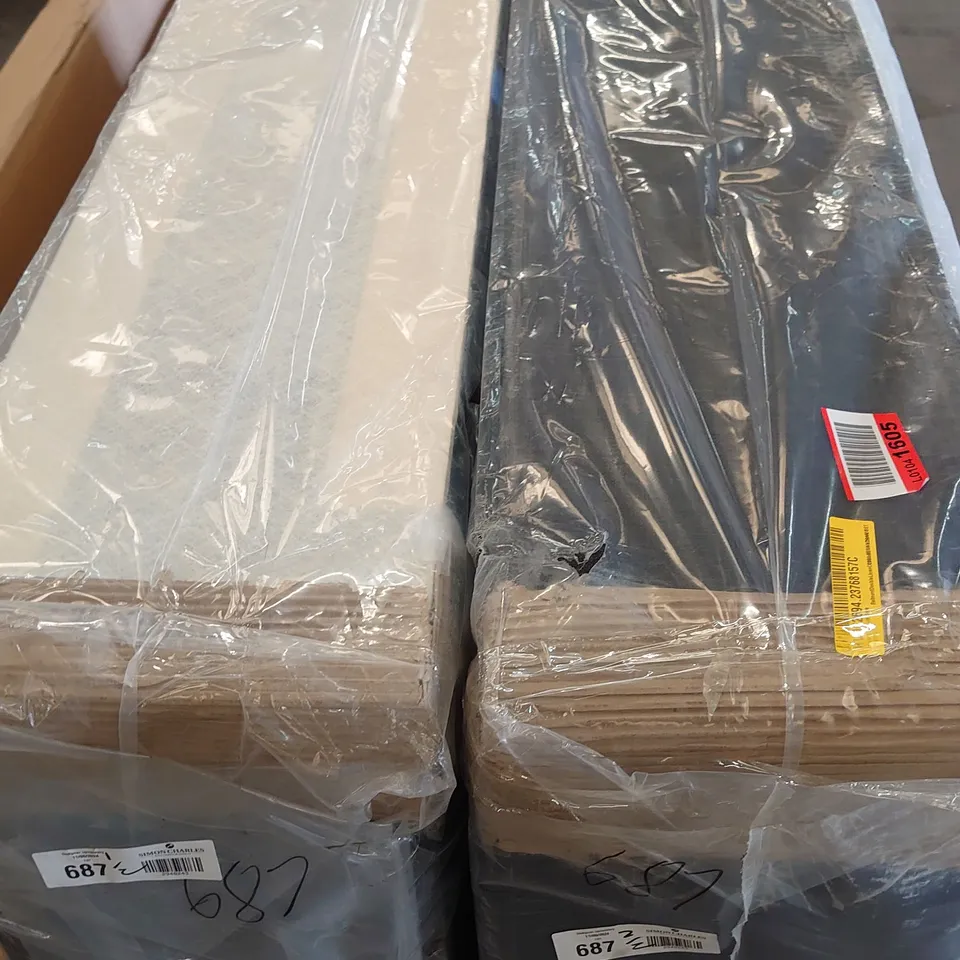 BAGGED ZAWACKI DIVAN DOUBLE BED (2 ITEMS)