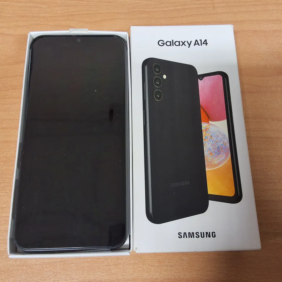 BOXED SAMSUNG GALAXY A14 4/64GB IN BLACK - SM-A145R
