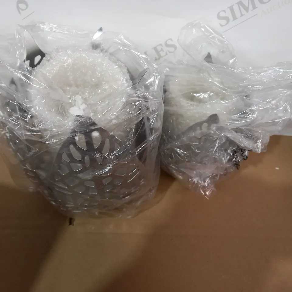 ALISON CORK SET OF CANDLE HOLDERS WITH LED CANDLES 