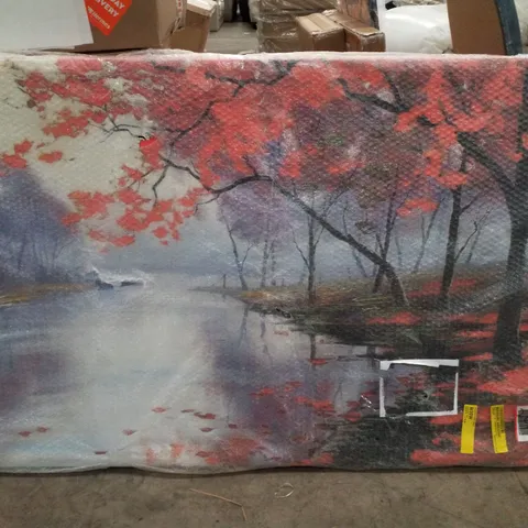 AUTUMN LAKE FOREST - WRAPPED CANVAS PRINT
