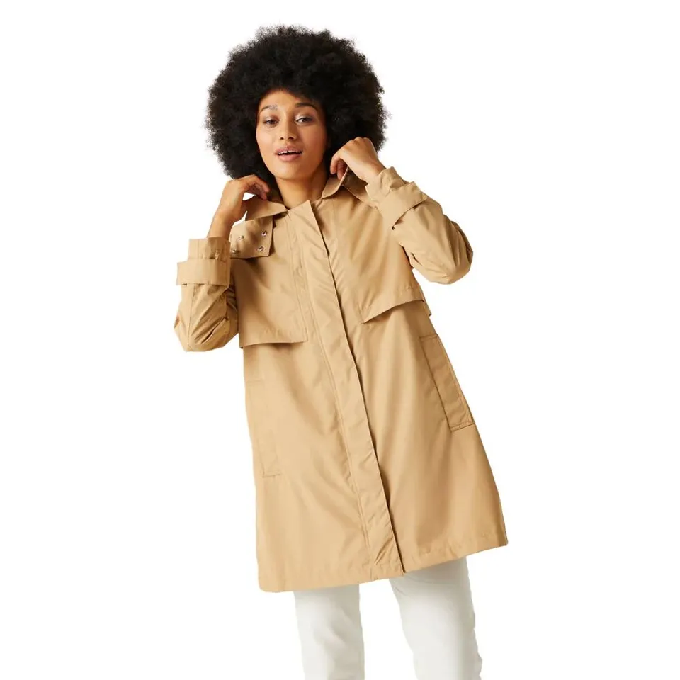 REGATTA WOMENS GEORGONIA WATERPROOF JACKET OAT SIZE 18