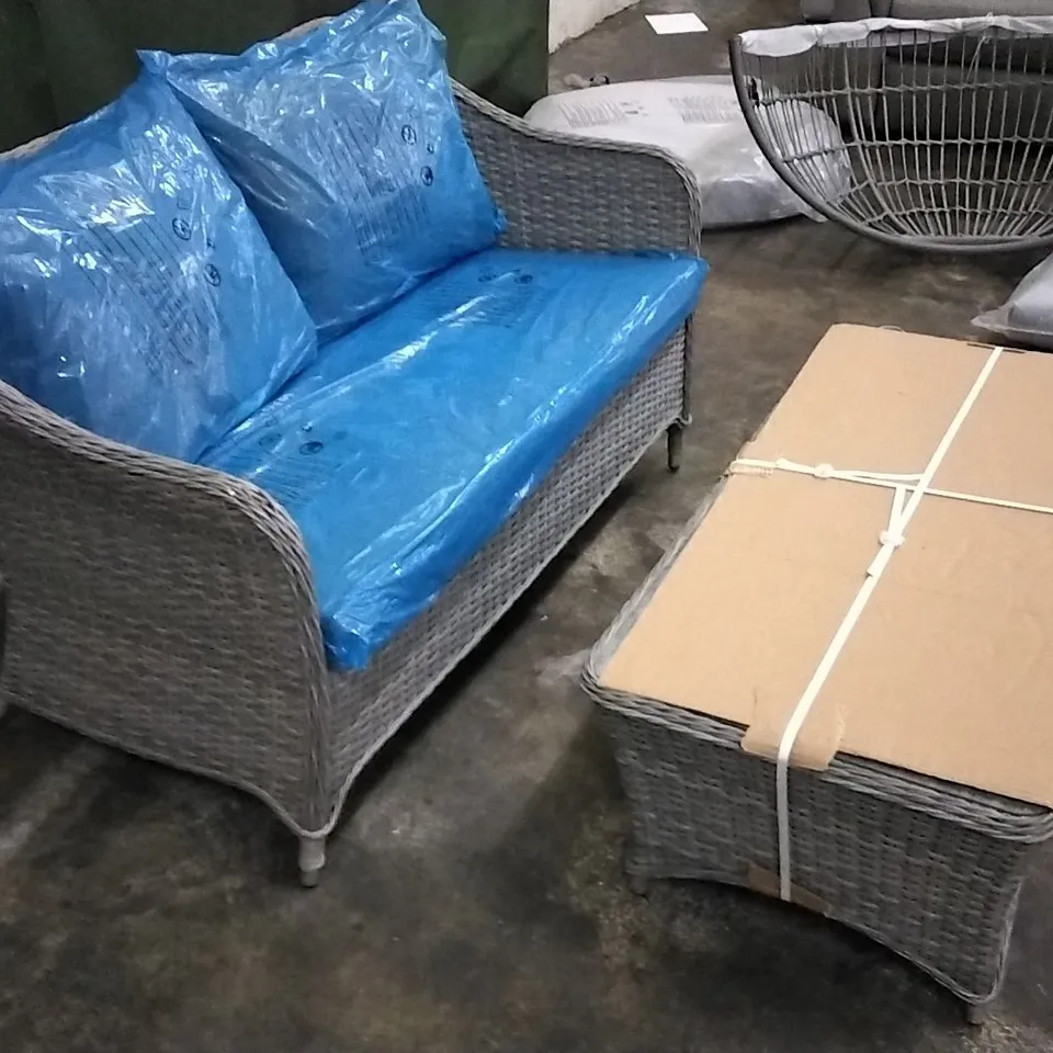 HAMILTON WICKER COFFEE SET 