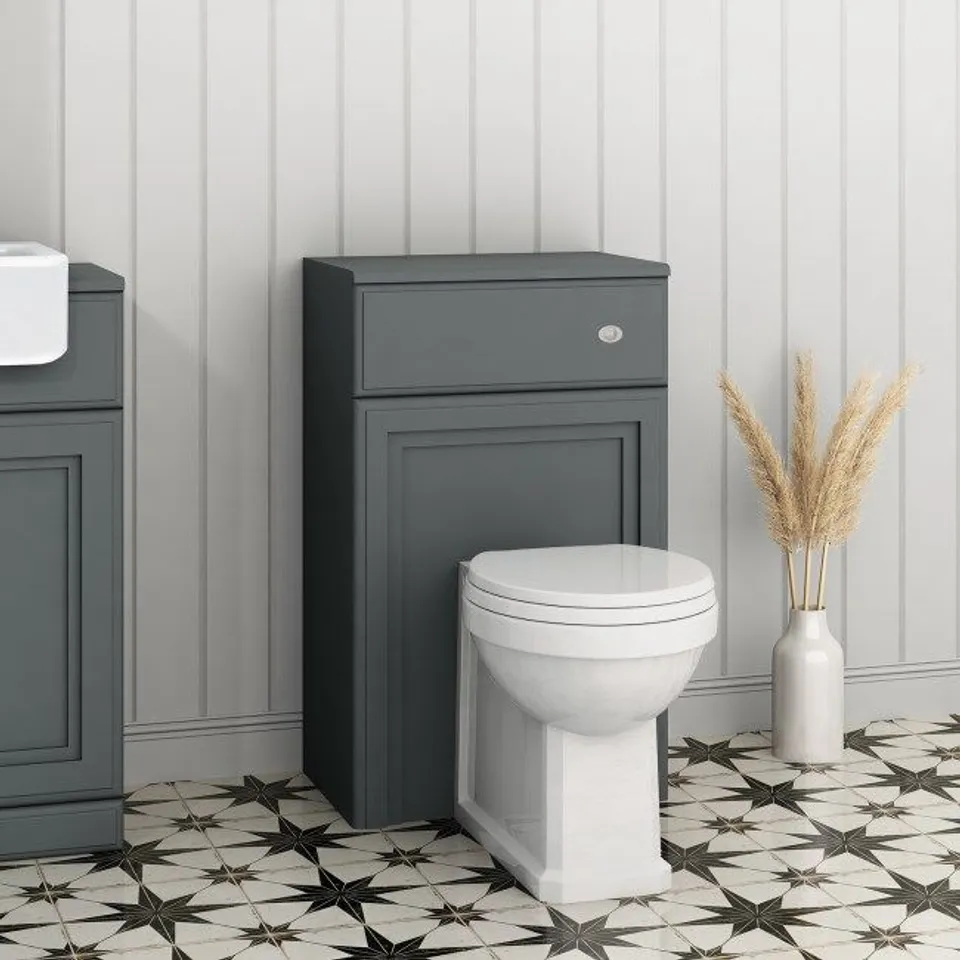 BOXED WESTBURY 500MM WC UNIT MATT DARK GREY