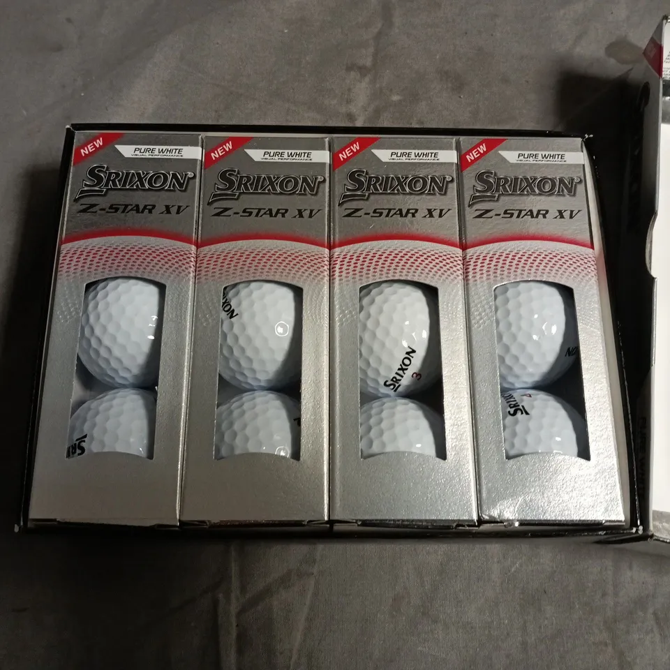 SRIXON Z-STAR XV GOLF BALLS - 8 BALLS IN 4 X 2-BALL BOXES (NEW)