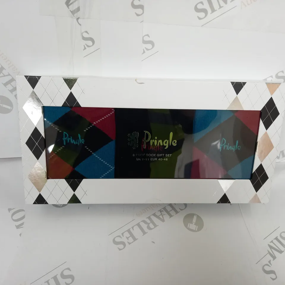 PRINGLE 3 PACK SOCK GIFT SET SIZE 7-11