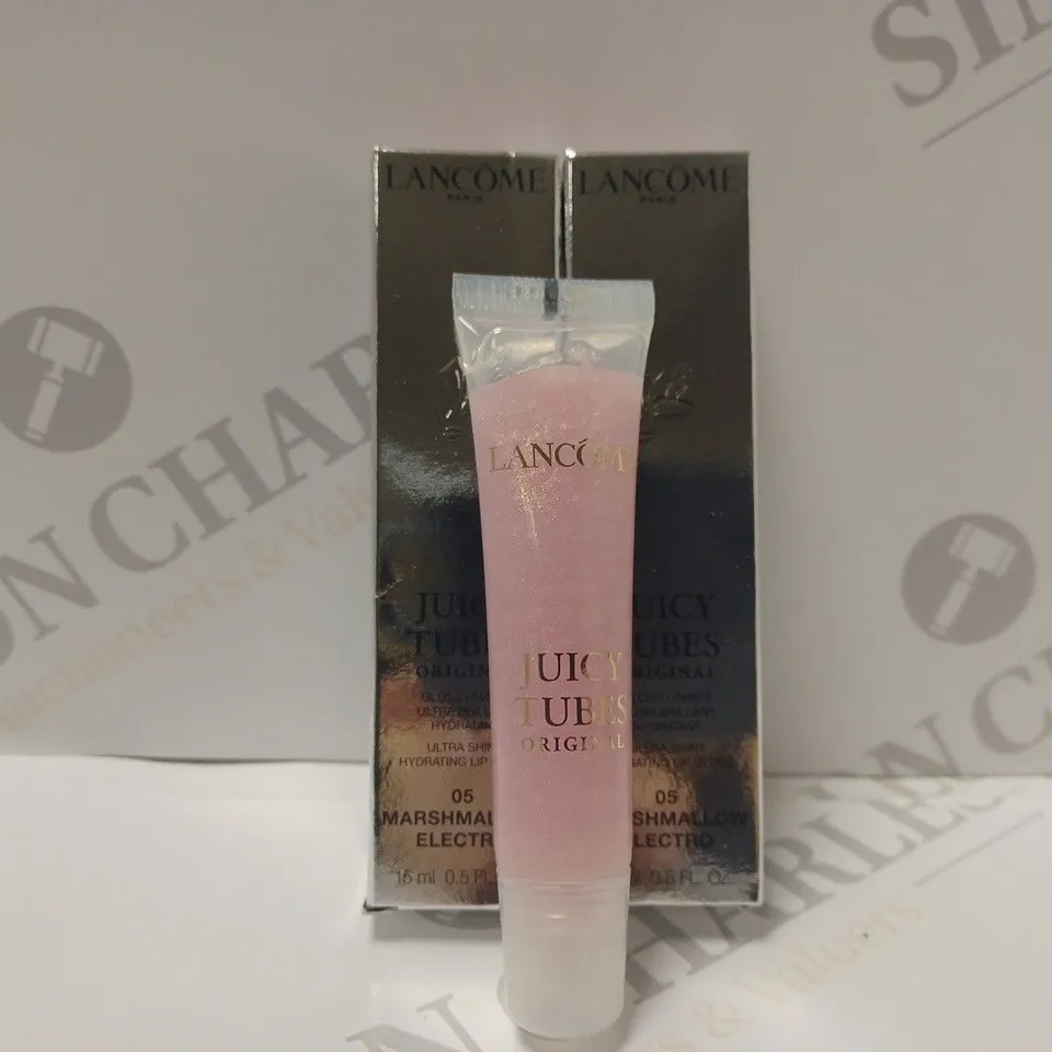 BOX OF 2 LANCOME JUICY TUBES ORIGINAL HYDRATING LIP GLOSS #05 MARSHMALLOW ELECTRO
