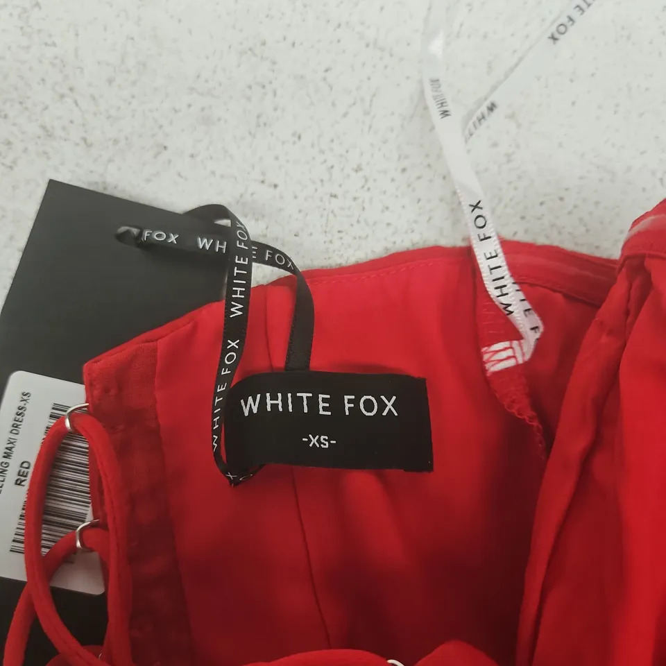 WHITE FOX LOVE THIS FEELING MAXI DRESS – RED, UK XS
