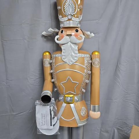 INLIT GIANT NUTCRACKER GOLD/SILVER - COLLECTION ONLY 