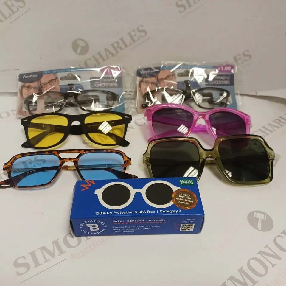 APPROXIMATELY 15 ASSORTED SUNGLASSES & SPECTACLES IN VARIOUS BRANDS	