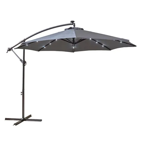 BOXED NEO GREY LED PARASOL 3M (1 BOX) 