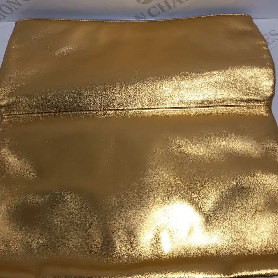 YVES SAINT LAURENT SILVER AND GOLD CLUTCH