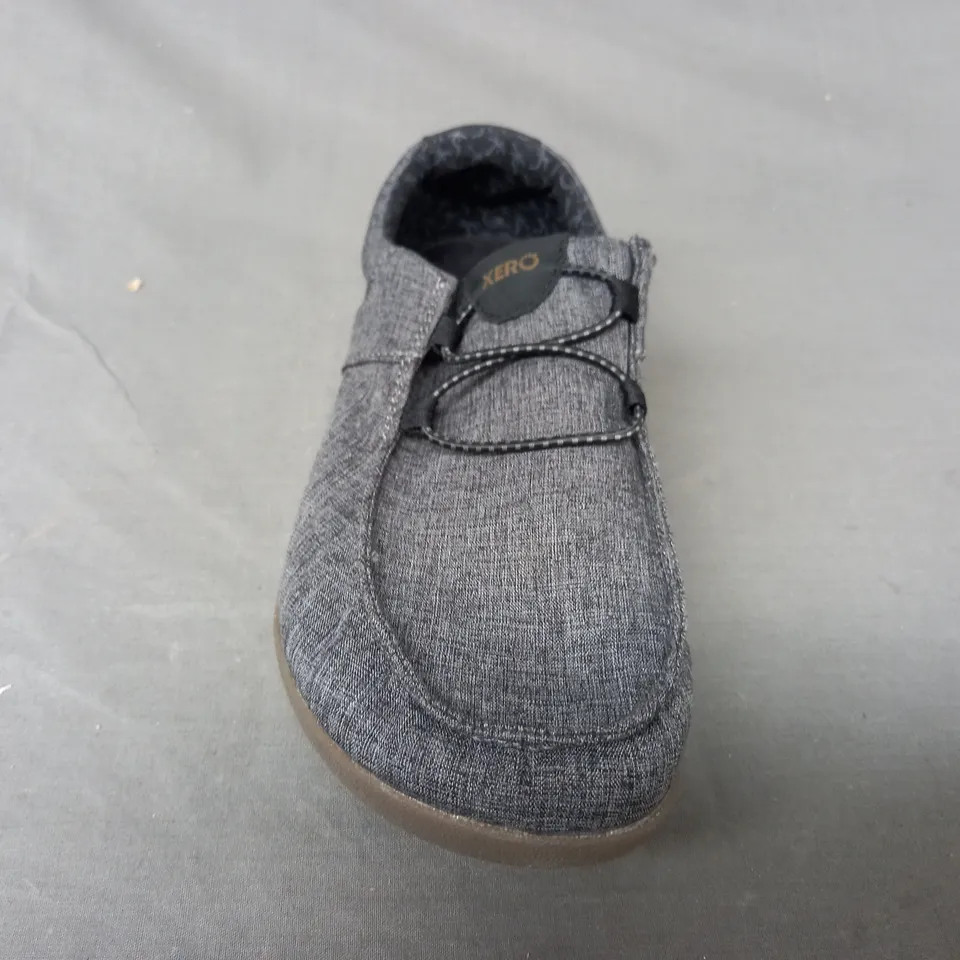 BOXED PAIR OF XERO SHOES IN GREY UK SIZE 7