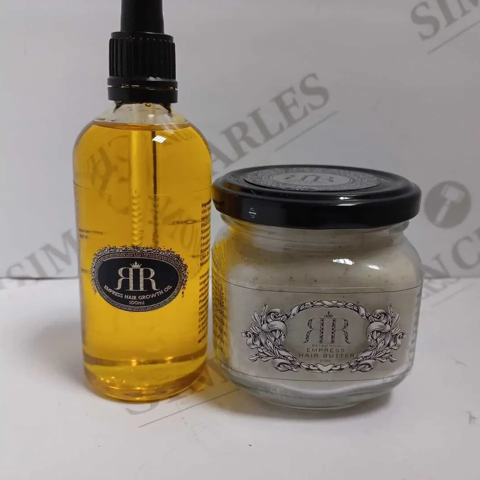 2 RETRO RICH ITEMS TO INCLUDE EMPRESS HAIR BUTTER AND EMPRESS HAIR GROWTH OIL