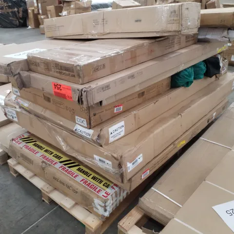 PALLET CONTAINING ASSORTED FLATPACK FURNITURE PARTS 