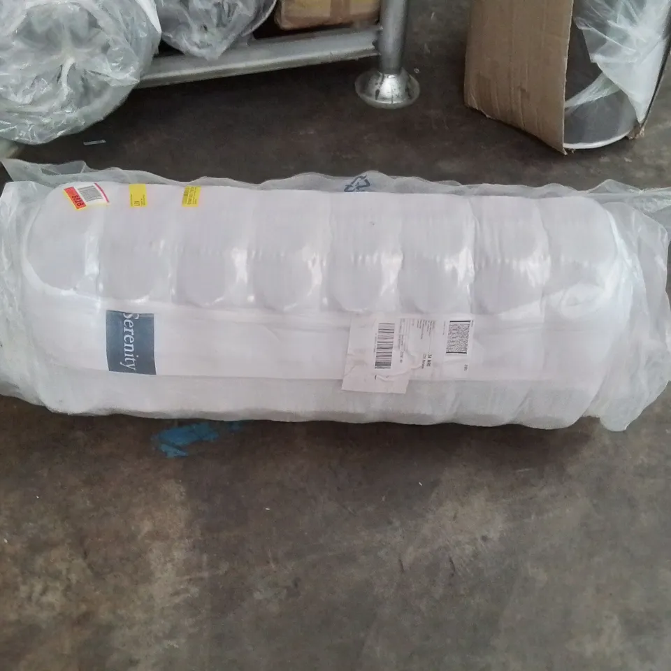 QUALITY BAGGED AND ROLLED SERENITY HYBRID COIL AND MEMORY FOAM 90CM SINGLE MATTRESS 