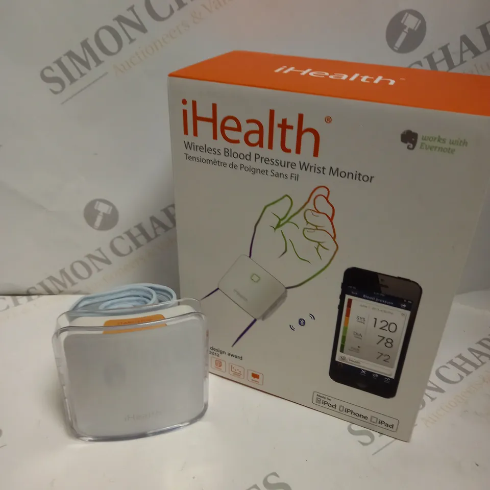 BOXED IHEALTH WIRELESS BLOOD PRESSURE WRIST MONITOR 