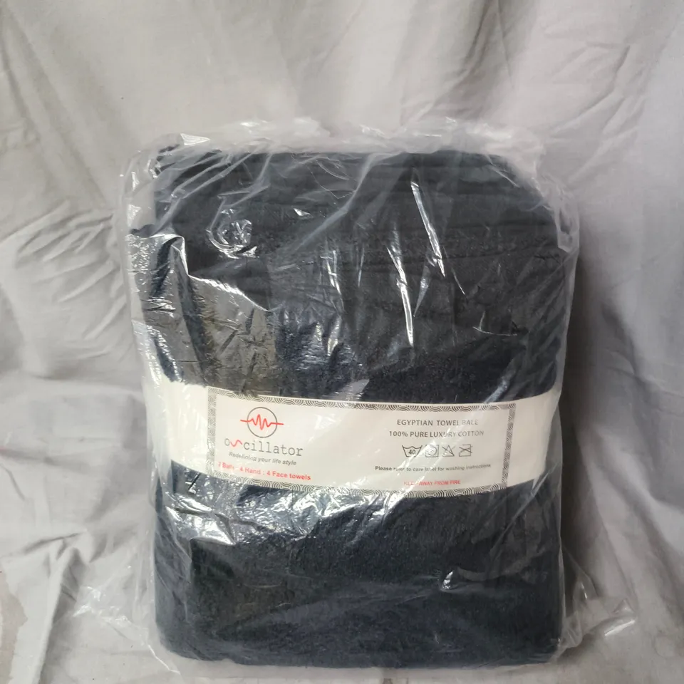 EGYPTIAN TOWEL SET – 100% LUXURY COTTON, INCLUDES 2 BATH TOWELS, 4 HAND TOWELS & 4 FACE TOWELS