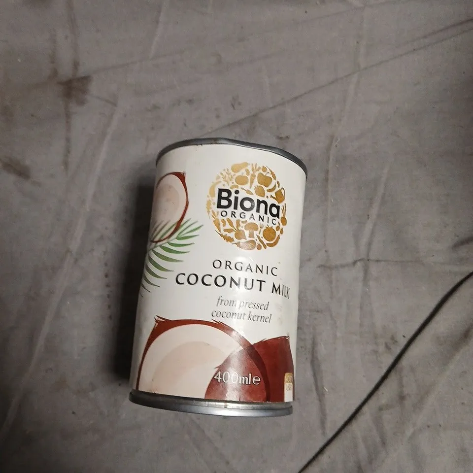 BOX OF APPROXIMATELY 12 ASSORTED FOOD ITEMS INCLUDING CELEBRATIONS , JELLY BABIES AND ORGANIC COCONUT MILK