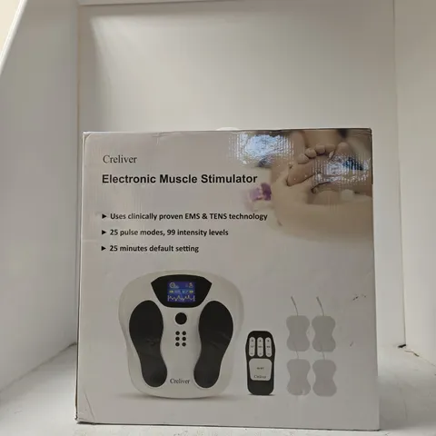 CRELIVER ELECTRONIC MUSCLE STIMULATOR – EMS/TENS DEVICE, BOXED