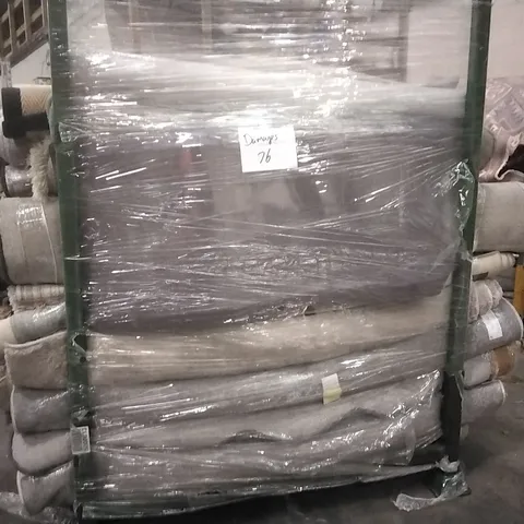 STILLAGE OF APPROXIMATELY 40 DESIGNER RUGS