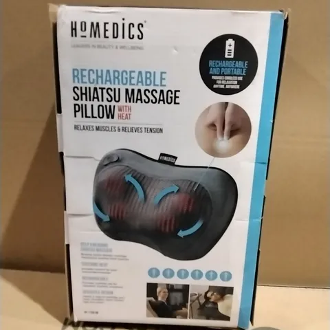 BOXED AS NEW HOMEDICS SHIATSU MASSAGE PILLOWS & HEAT