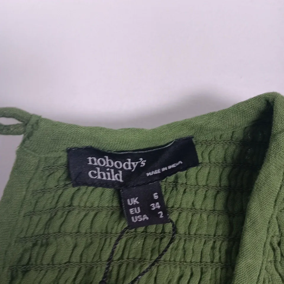 NOBODY'S CHILD GREEN DRESS – UK 6 (EU 34, US 2)