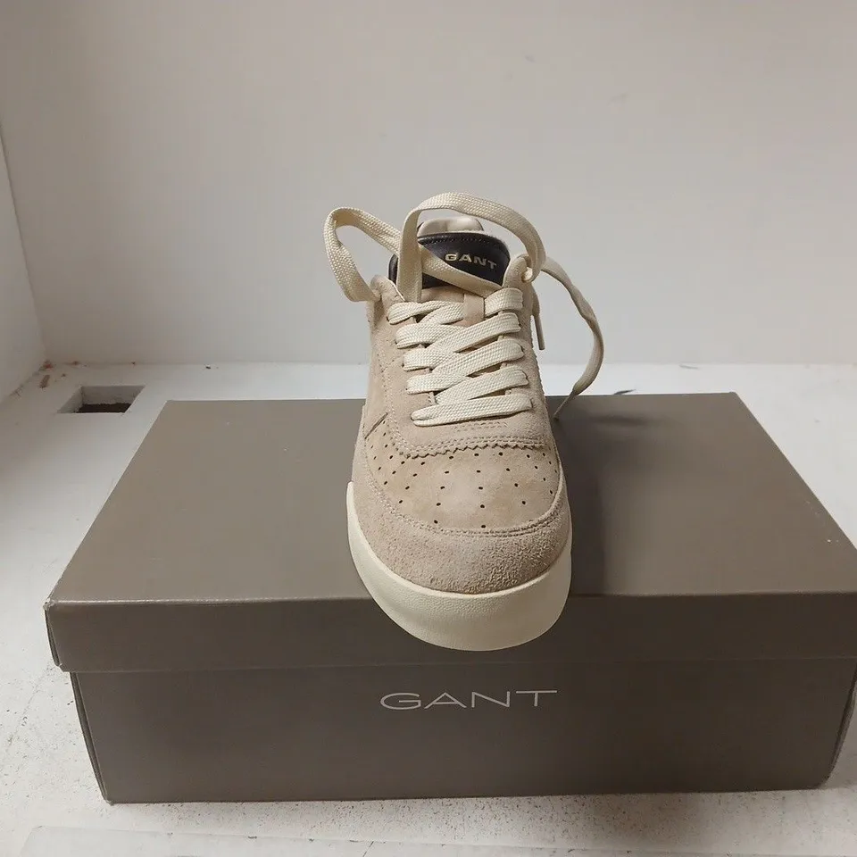GANT BEIGE SUEDE SNEAKERS – MEN'S FOOTWEAR UK 7
